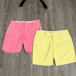 Bundle of 2!!! Piper & Blue Women's Bright Pink and Sunny Yellow Bermudas